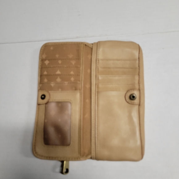 Fossil Explorer Wallet Leather Tan Zip Vintage Y2K - Picture 3 of 6